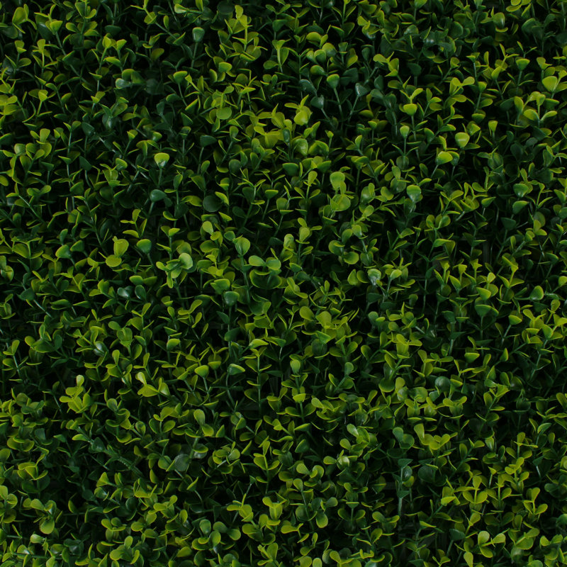 20'' Green Faux Boxwood Hedge Panels for Indoor/Outdoor Use