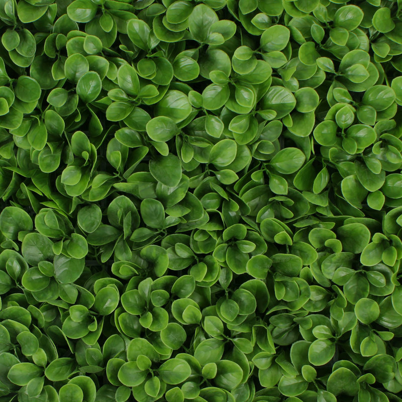 20'' Green Plastic Faux Ivy Topiary Panel