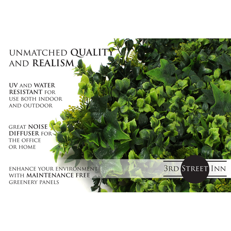 20'' Green Artificial Ivy Topiary Panels, 2-Pack