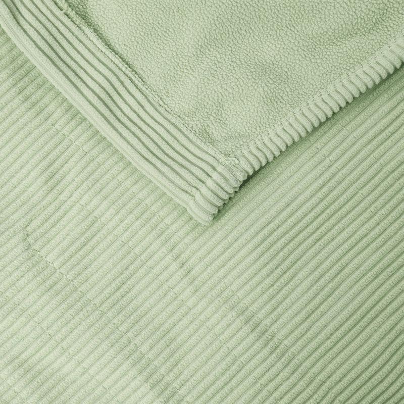 Full Green Micro Fleece Electric Heated Blanket