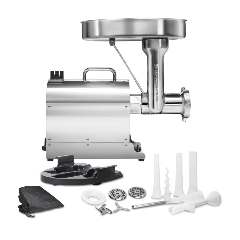 Weston Pro Series Stainless Steel Electric Meat Grinder with Sausage Stuffer
