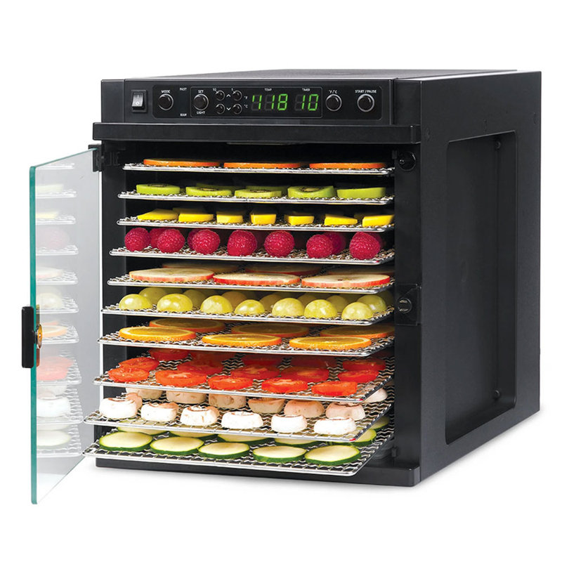Sedona Express 11-Tray Black Stainless Steel Food Dehydrator