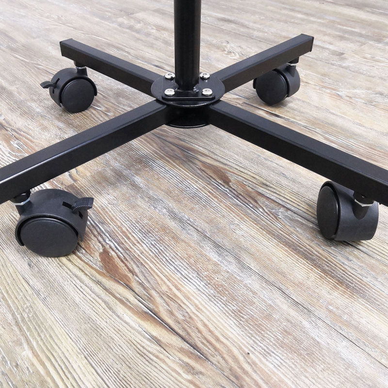 Black Metal 24-Pocket Spinning Greeting Card Rack