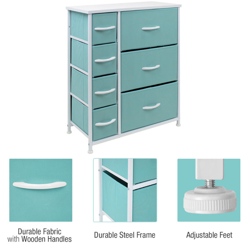 Aqua Delight Nursery Dresser with Extra Deep Drawer