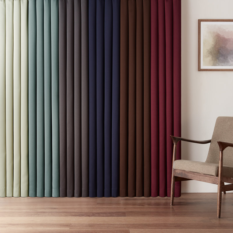 Sangria Polyester Blackout Rod Pocket Drape Panel