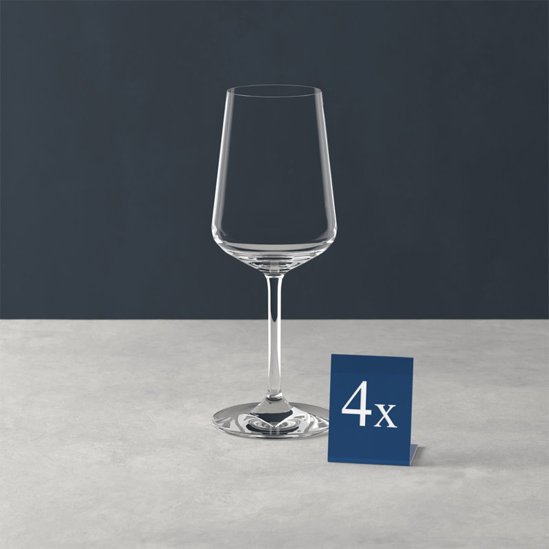 Villeroy & Boch Clear Crystal White Wine Glass Set of 4