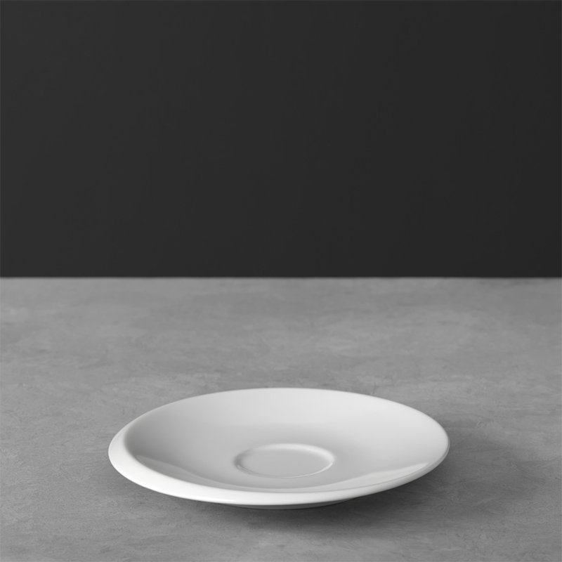 Elegant White Premium Porcelain Espresso Saucer