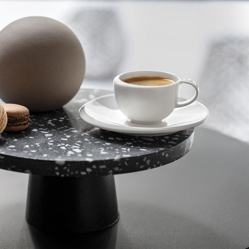 Elegant White Premium Porcelain Espresso Saucer