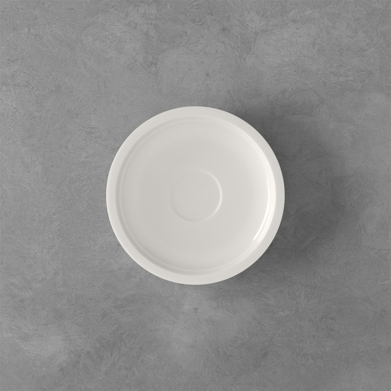 White Porcelain 4.75" Minimalist Espresso Cup Saucer