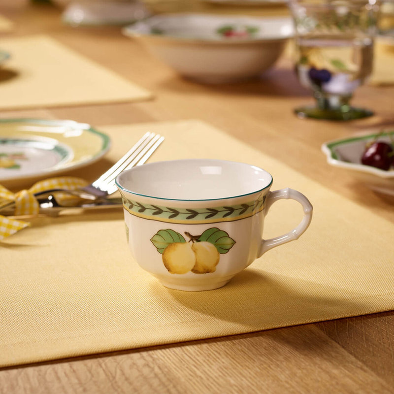 Summer Orchard-Inspired 6.75 oz Ceramic Tea Cup