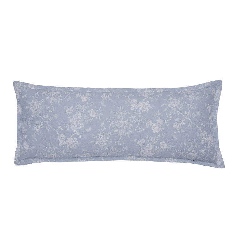 Blue Floral Cotton Reversible Daybed Cover Set