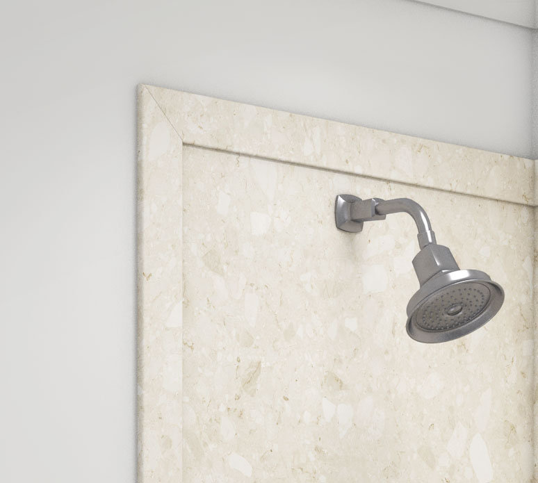 Calabria FlexStone 3" x 95" Waterproof Shower Trim with Lip