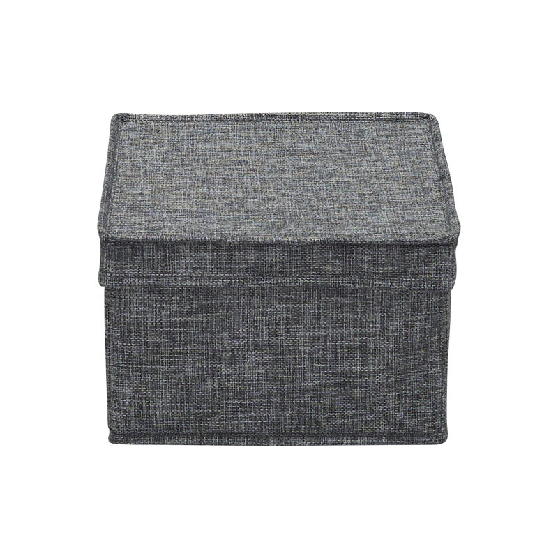 Graphite Jumbo Fabric Storage Bins with Lids