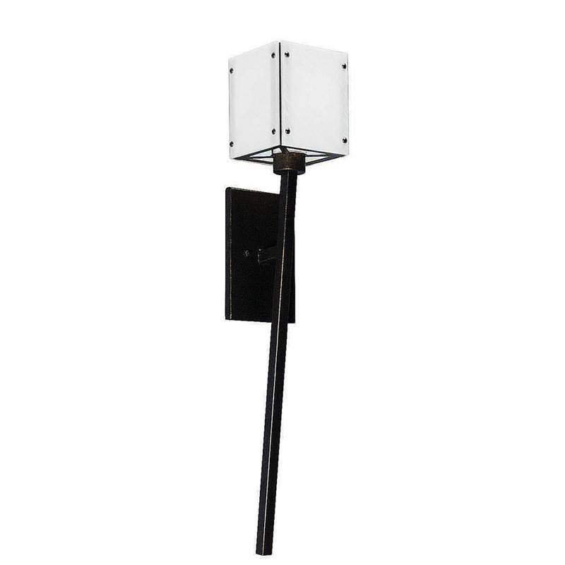 Kesara White and Chrome Dimmable Wall Sconce