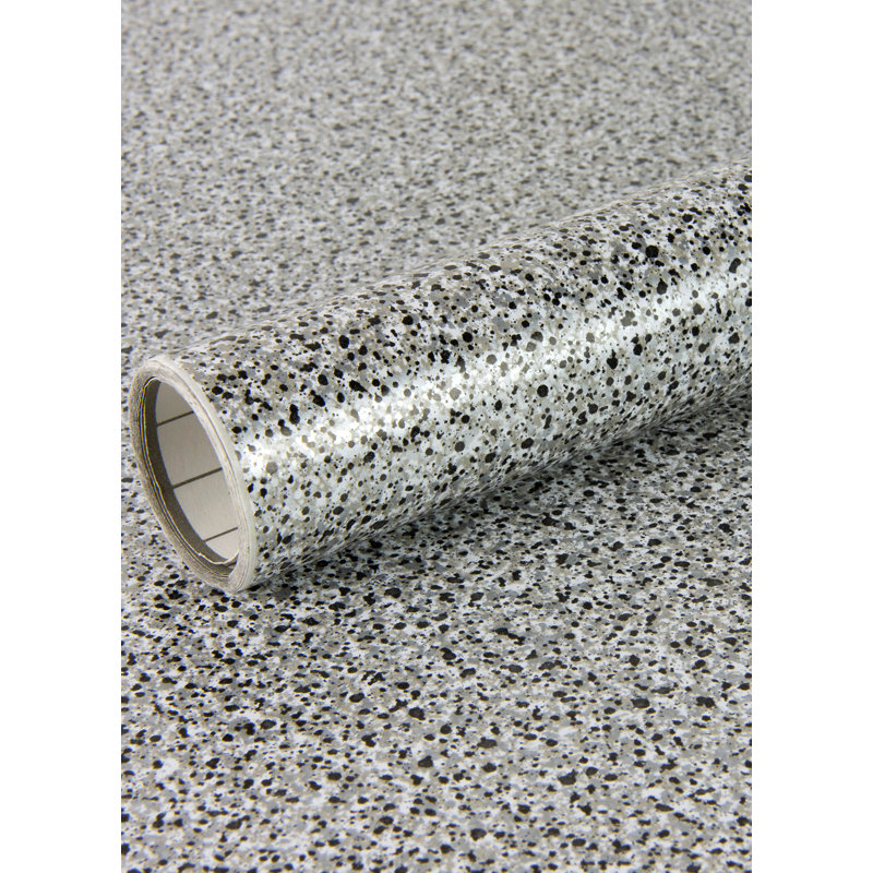 Modena Gray Speckled Stone Adhesive Film Set of 2