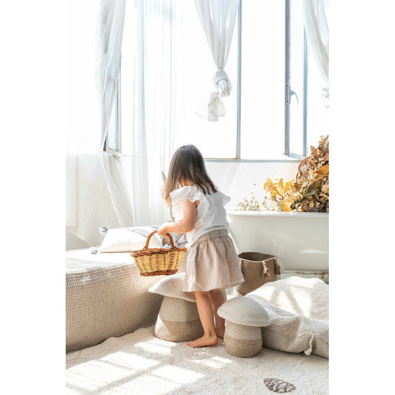 Mediterranean Forest Inspired Mushroom-Shaped Cotton Basket