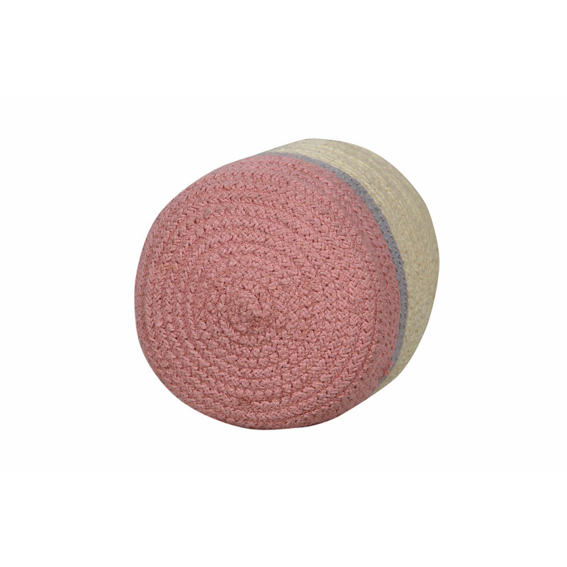 Small Yellow Cotton Pencil Storage Basket with Lid