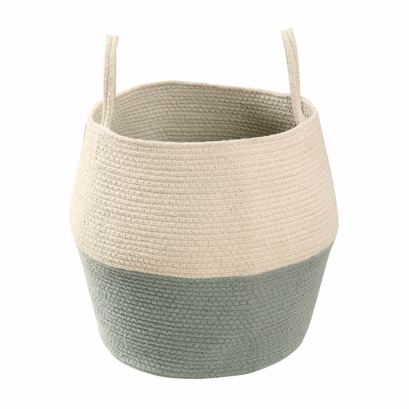 Zoco Round Blue Fabric Basket - 2.42 lb Lightweight and Versatile