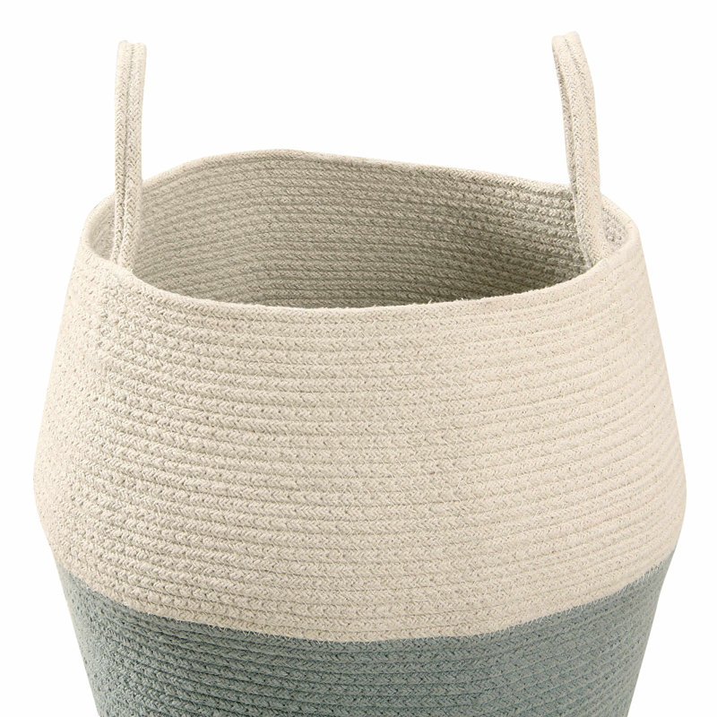 Zoco Round Blue Fabric Basket - 2.42 lb Lightweight and Versatile
