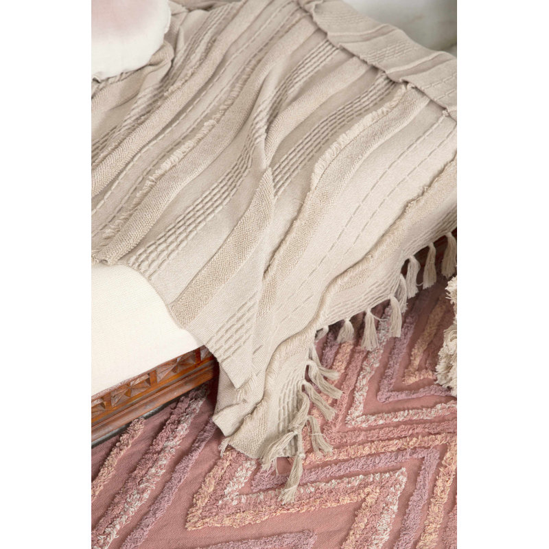 Dune White Air Knitted Cotton Kids' Throw Blanket