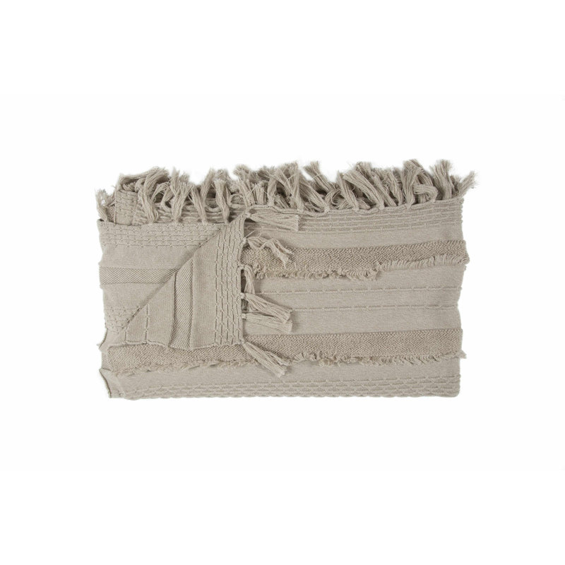 Dune White Air Knitted Cotton Kids' Throw Blanket