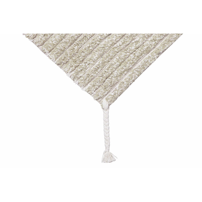 Gelato Green Reversible Washable Wool Rug 4' 7'' x 6' 7''