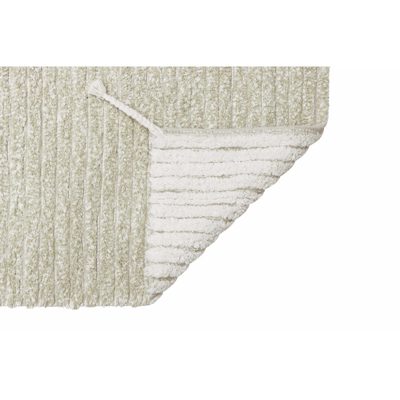 Gelato Green Reversible Washable Wool Rug 4' 7'' x 6' 7''