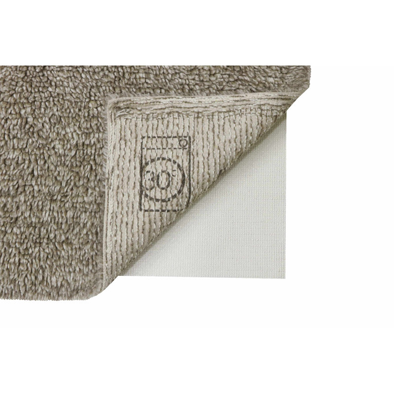 Blended Sheep Grey Hand-Tufted Wool Washable Rug