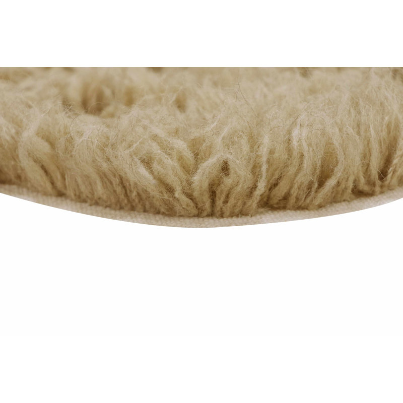 Sheep Beige Handmade Washable Tufted Sheepskin Rug