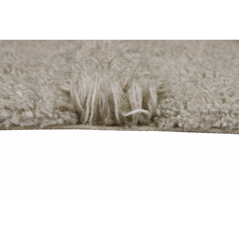 Blended Sheep Grey Hand-Tufted Wool Washable Rug