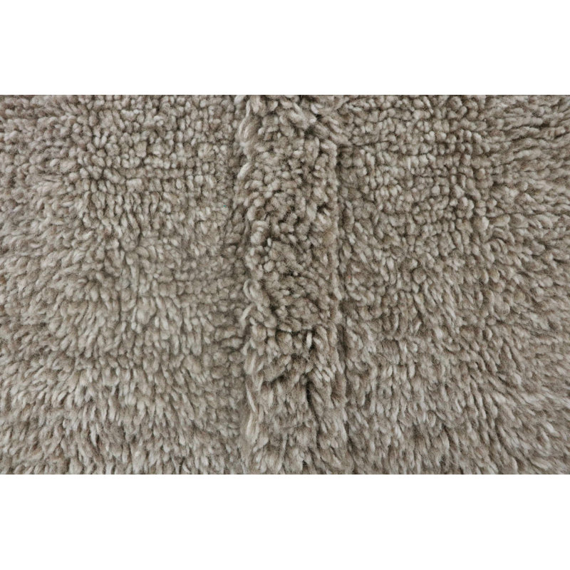 Blended Sheep Grey Hand-Tufted Wool Washable Rug