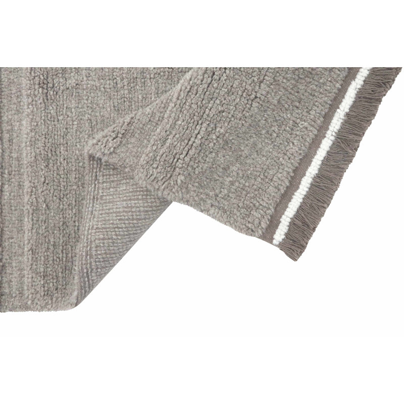 Steppe Sheep Grey Hand-Tufted Wool Rectangular Rug 2'7" x 4'7"