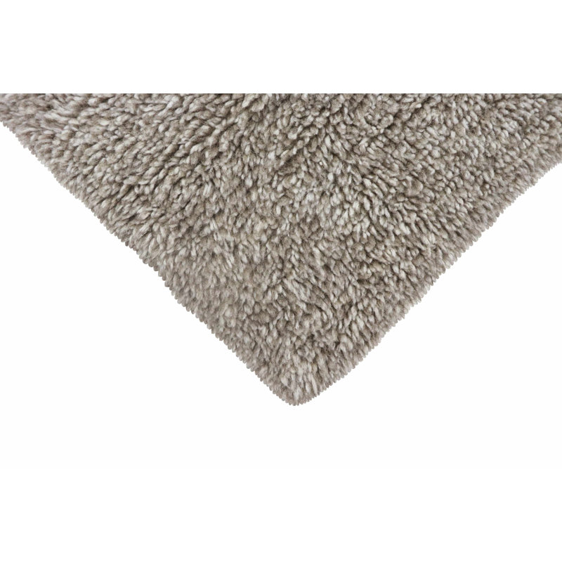 Blended Sheep Grey Hand-Tufted Wool Washable Rug