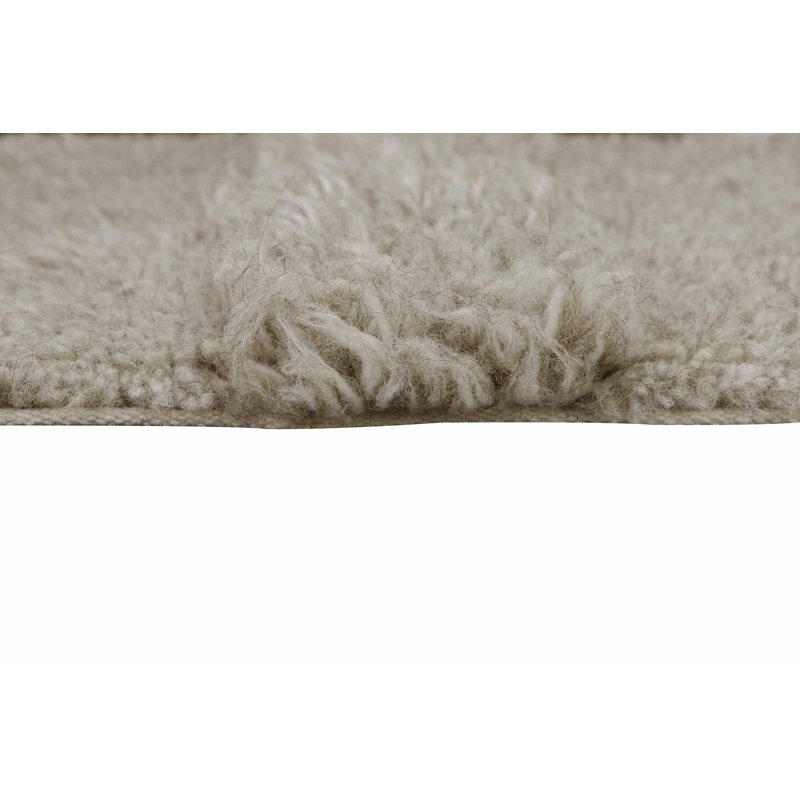 Blended Sheep Grey Hand-Tufted Wool Washable Rug