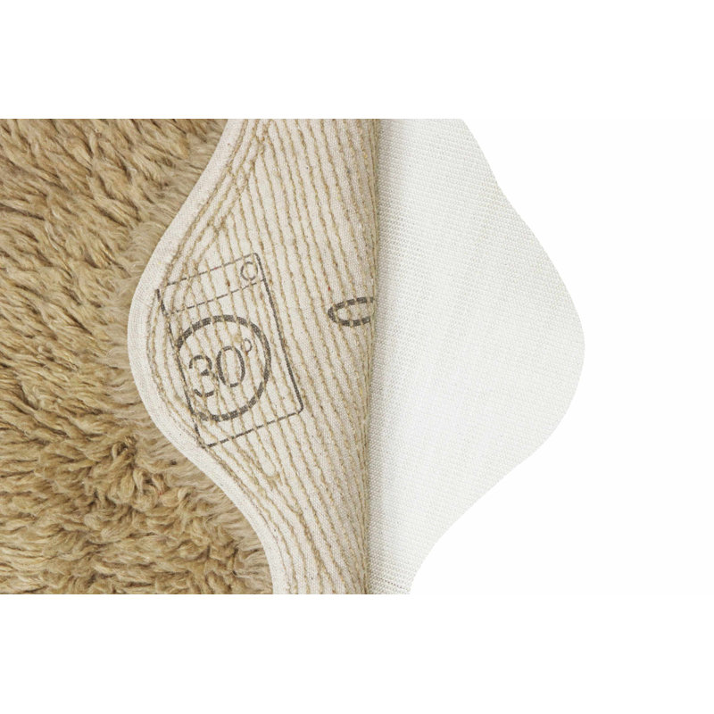 Sheep Beige Handmade Washable Tufted Sheepskin Rug