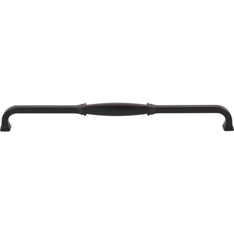 Matte Black Modern 305 mm Cabinet Pull with Mounting Hardware