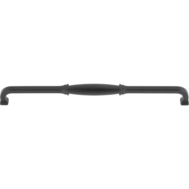 Matte Black Modern 305 mm Cabinet Pull with Mounting Hardware