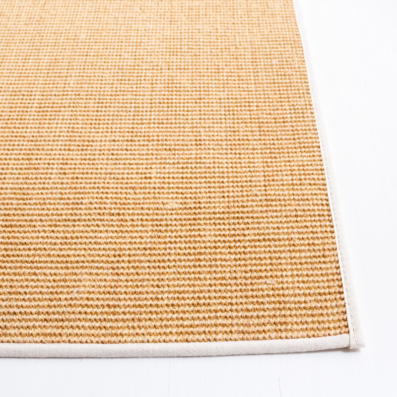 Hand-Knotted Natural & White Wool-Cotton-Silk 9' x 12' Rug