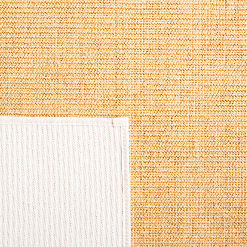 Hand-Knotted Natural & White Wool-Cotton-Silk 9' x 12' Rug