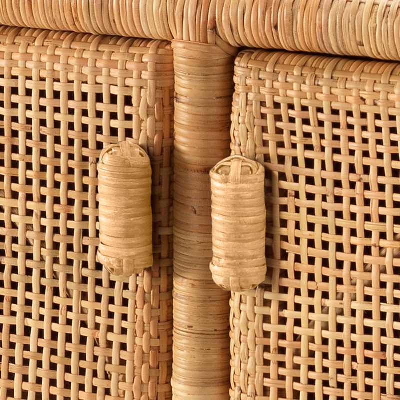 Santa Monica 72'' Mahogany Sideboard with Rattan Detail