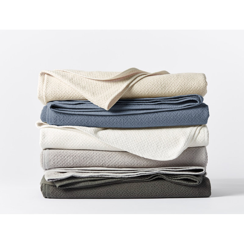 Twin White Organic Cotton Baby Throw Blanket
