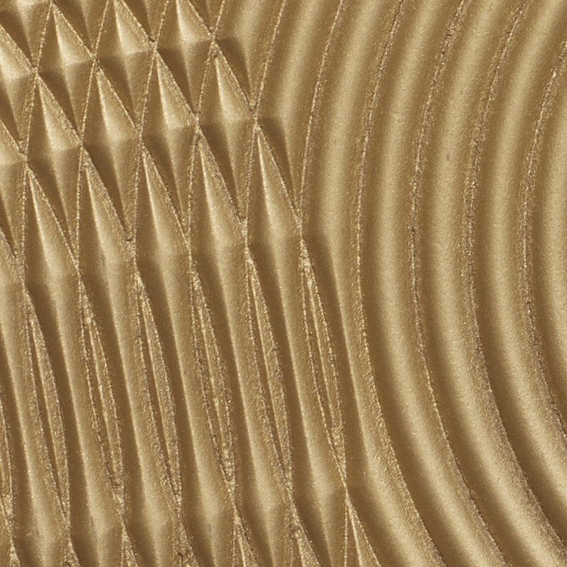 Black and Bronze Ripple Design 2-Door Cabinet