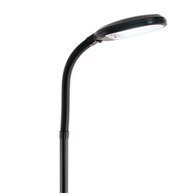 ArcFlex Black Adjustable Height 27W Floor Plant Light