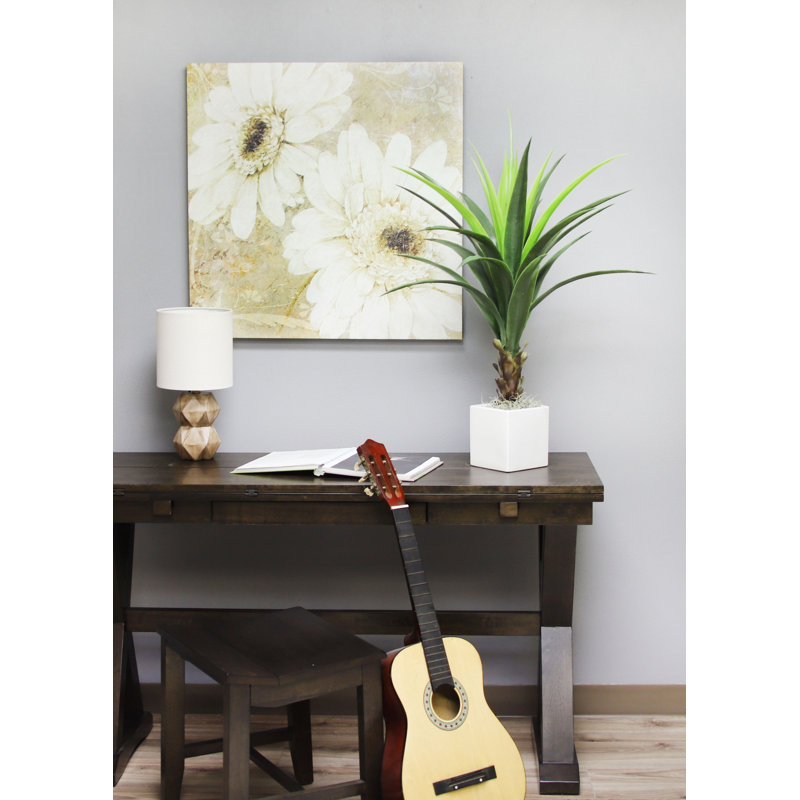 Mod Greenhouse 36" Faux Agave Plant in Matte Black Pot