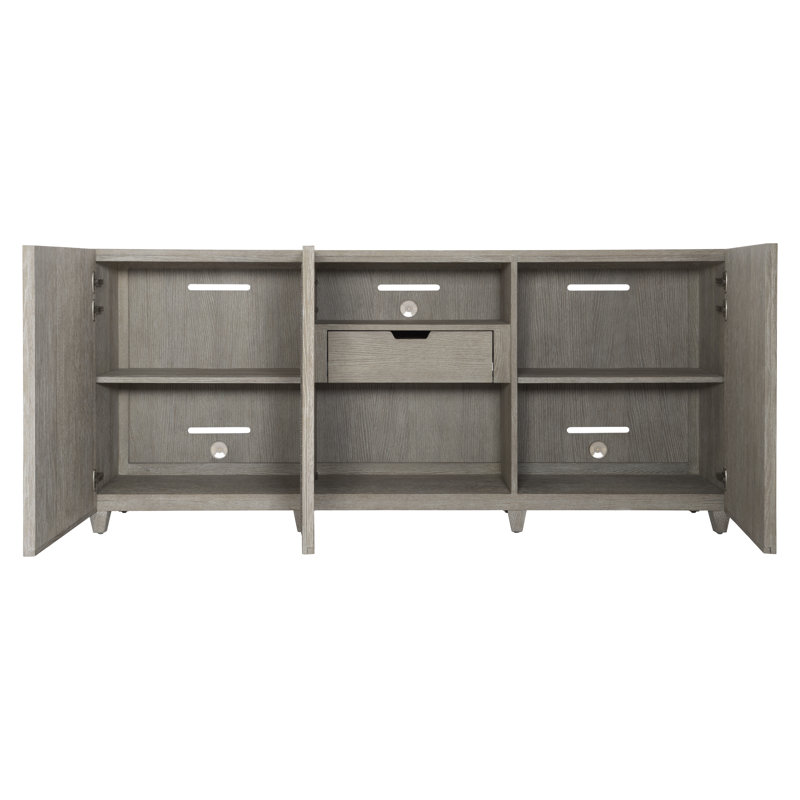 Zapata Flaxen 76'' Solid Wood 3-Door Sideboard with Storage