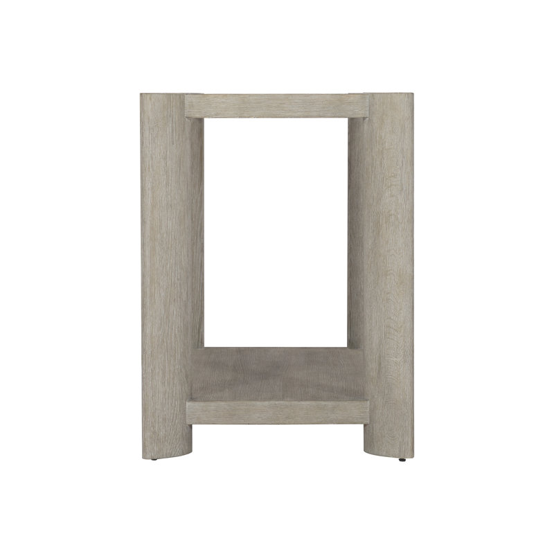 Arlyn Gray Oak Transitional 2-Drawer Nightstand