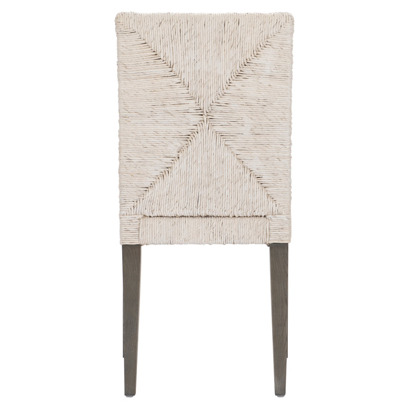 Palma Cream Woven Abaca & Oak Parsons Side Chair
