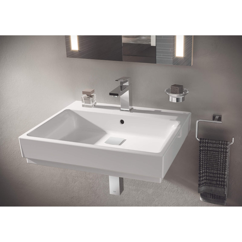 Chrome Glass Wall-Mounted Modern Toothbrush Holder
