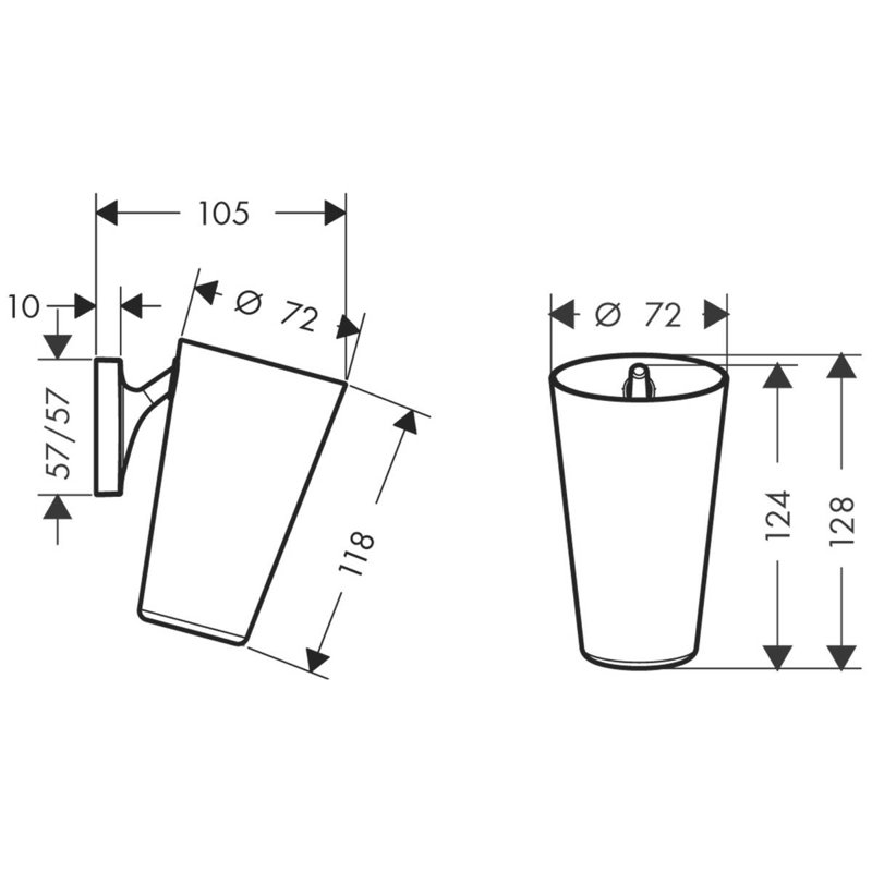 Starck Organic Chrome Bathroom Tumbler by Philippe Starck