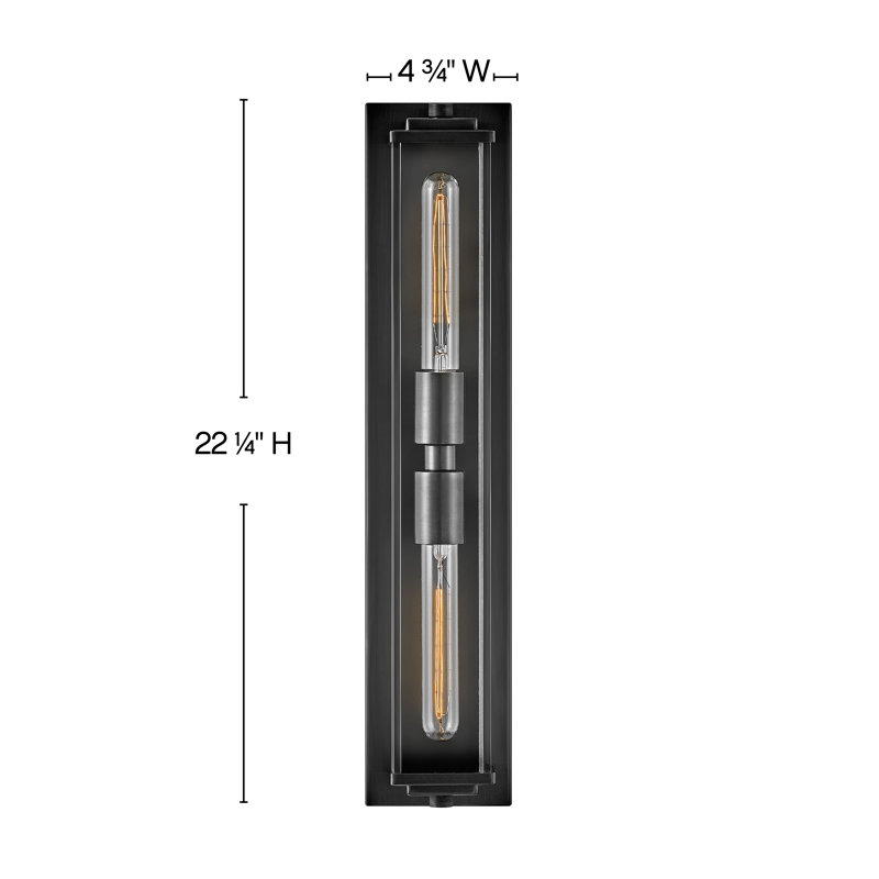 Henri Black Oxide Outdoor Dimmable LED Vanity Light